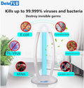 Deleflu UV Light Sterilization Lamp with Ozone for Odor Room Air Purification (Remote Control Included) 99.99% Sterilization Rate Premium 38W 110V